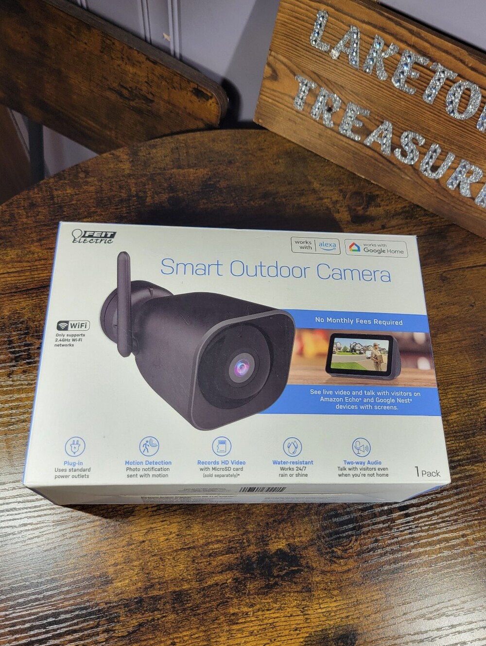 Feit Electric Smart Outdoor Camera - Black